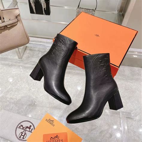 hermes black ankle boots|Hermes ankle boots.